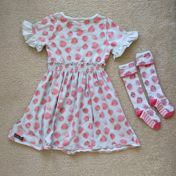 Matilda Jane Size 6 Strawberry Dress & Socks - Picture 9 of 9